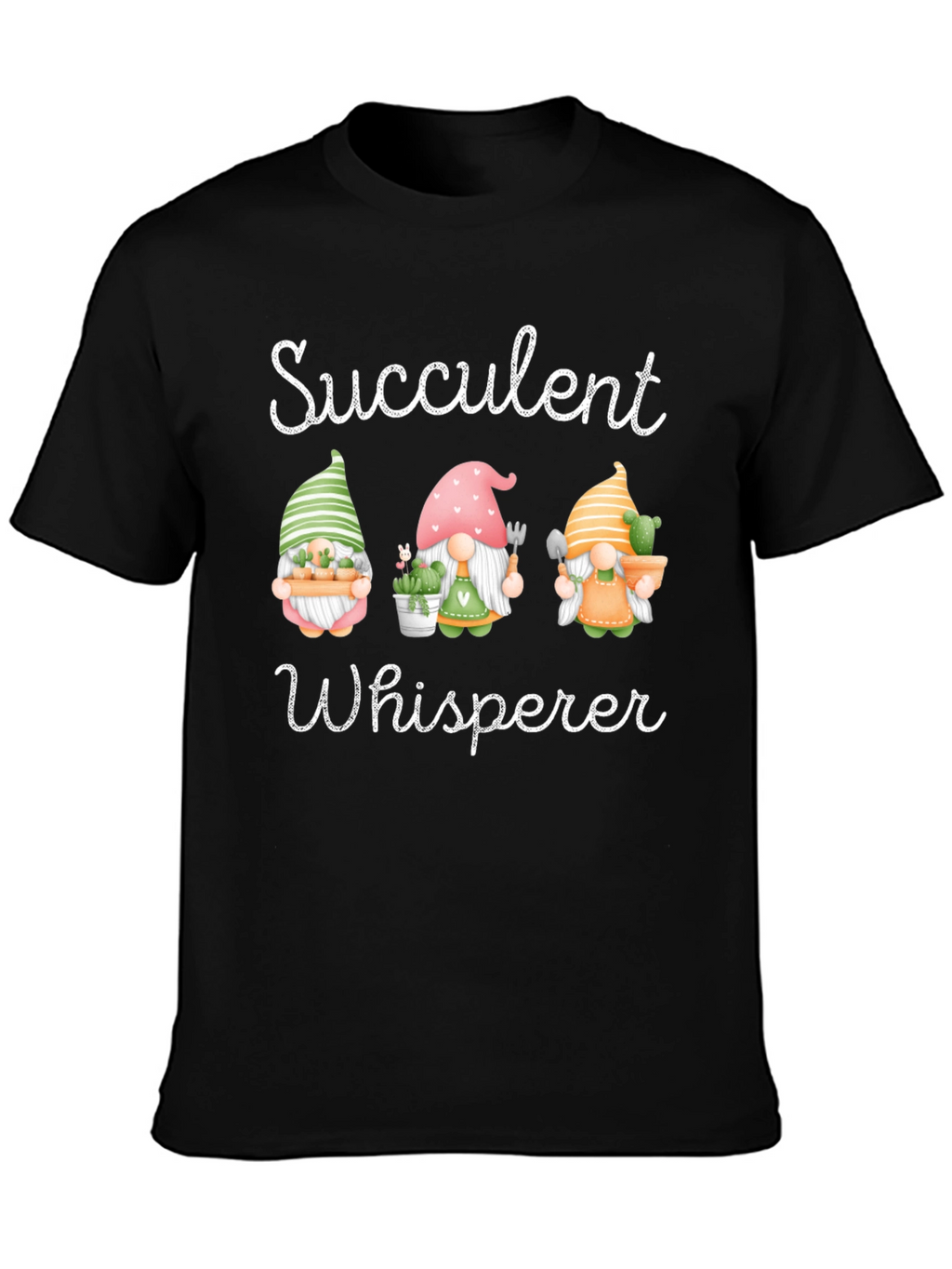 Succulent Whisperer T-Shirt Garden Gnome Tee