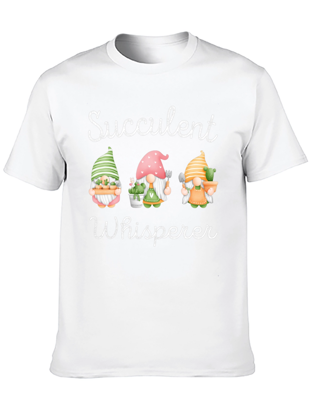 Succulent Whisperer T-Shirt Garden Gnome Tee