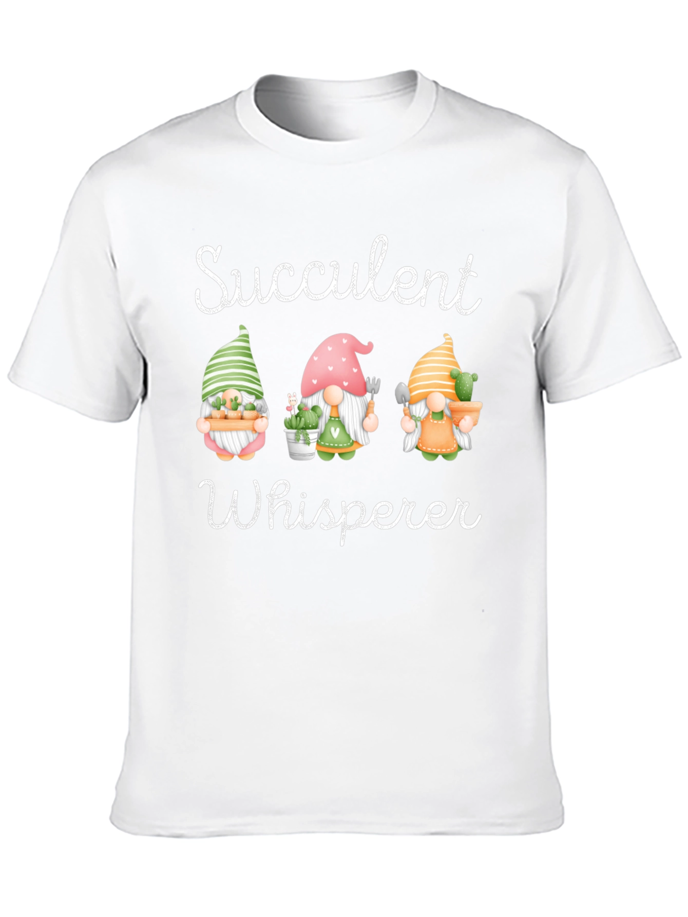 Succulent Whisperer T-Shirt Garden Gnome Tee