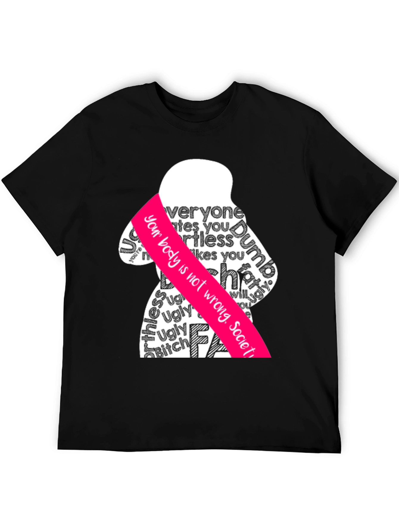 Body Positive Graphic Tee - Anti-Shaming