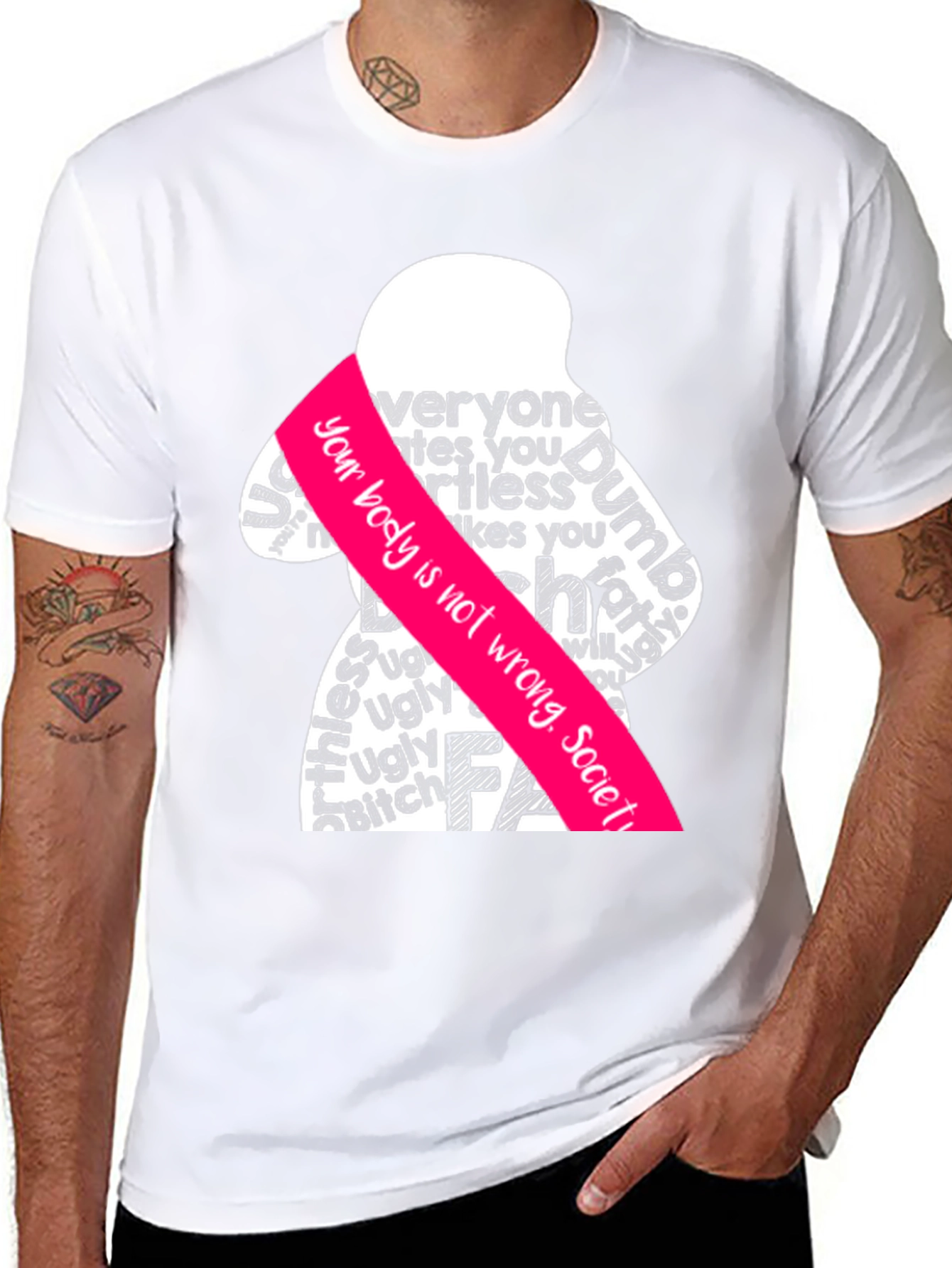 Body Positive Graphic Tee - Anti-Shaming