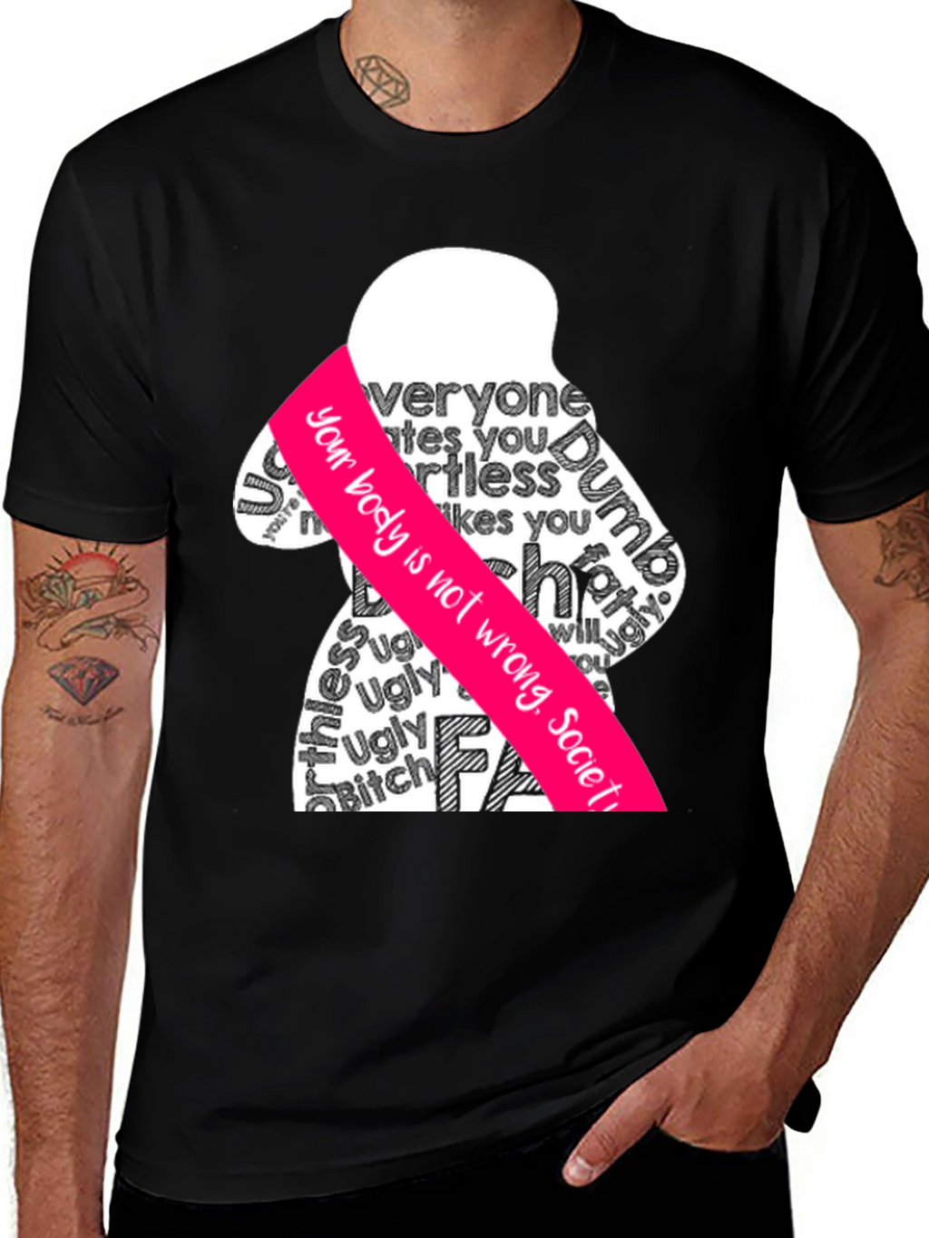 Body Positive Graphic Tee - Anti-Shaming