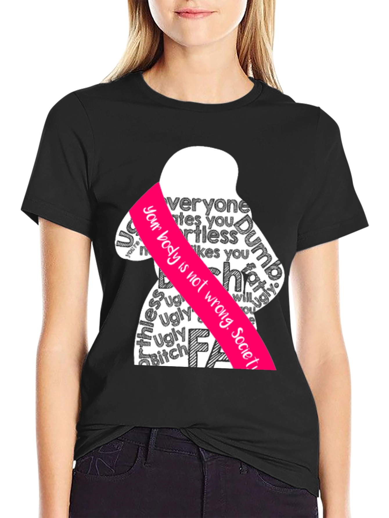 Body Positive Graphic Tee - Anti-Shaming