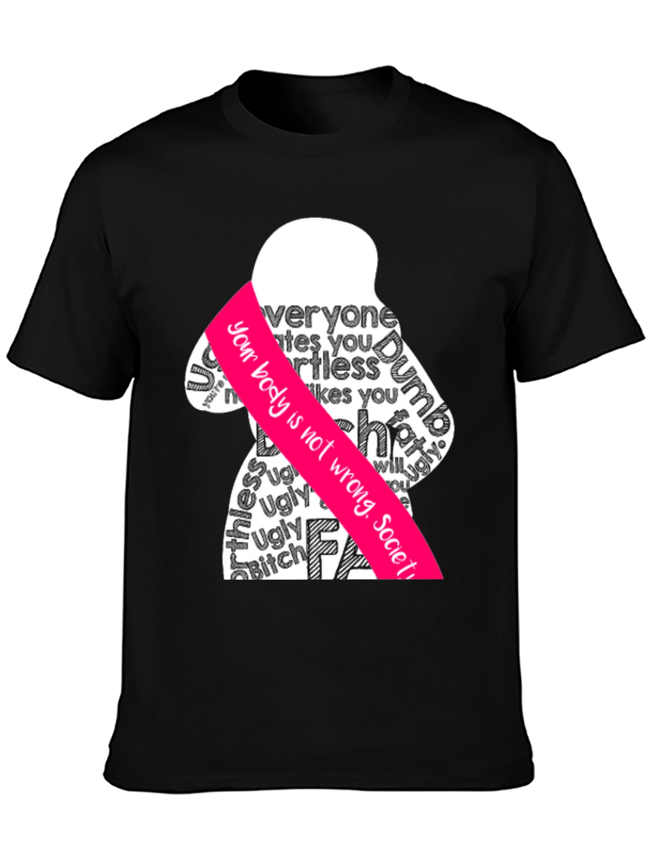 Body Positive Graphic Tee - Anti-Shaming