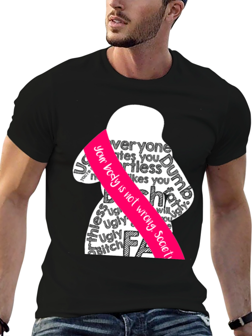 Body Positive Graphic Tee - Anti-Shaming