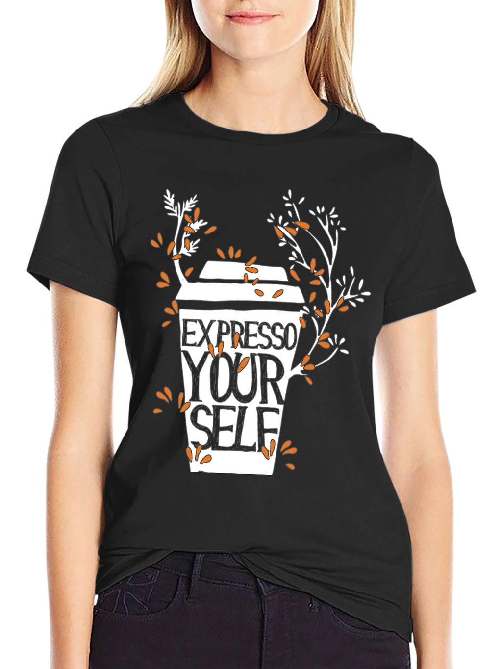 Expresso Yourself Black Graphic Tee