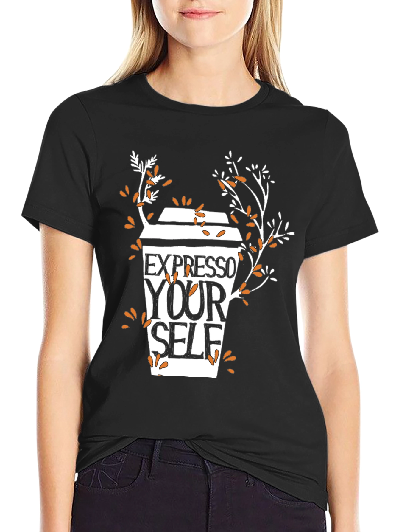 Expresso Yourself Black Graphic Tee