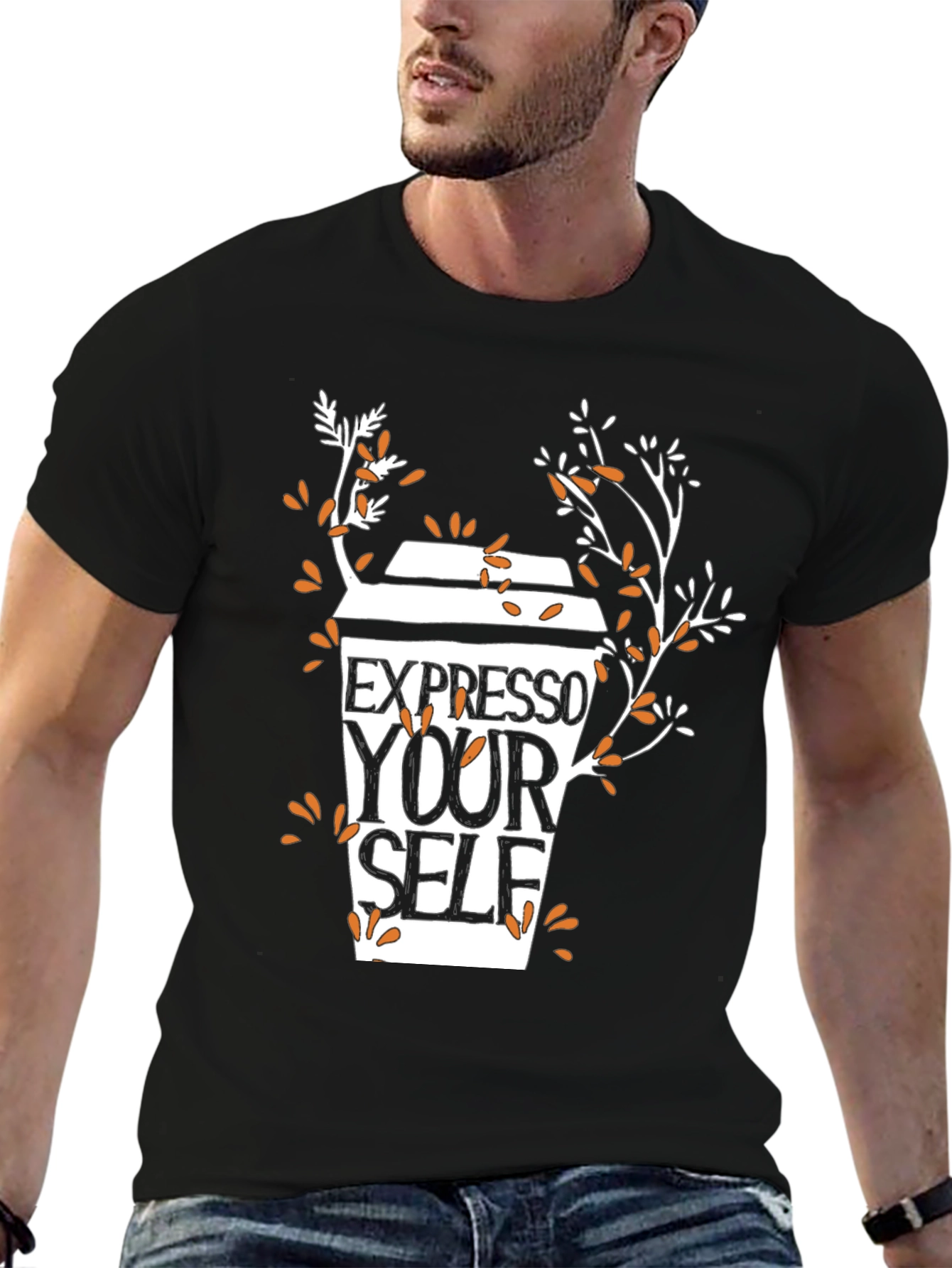 Expresso Yourself Black Graphic Tee