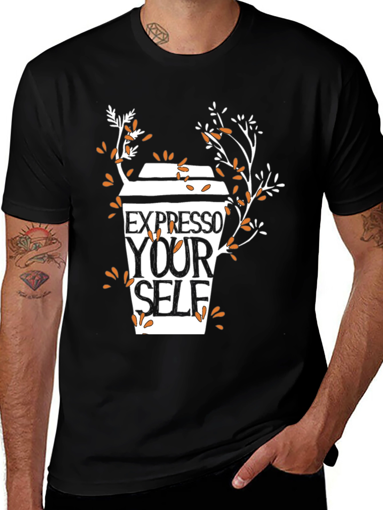 Expresso Yourself Black Graphic Tee