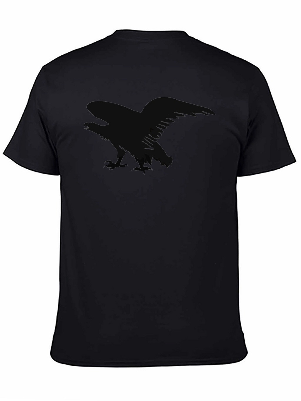 Mens Black Raven Graphic T-Shirt