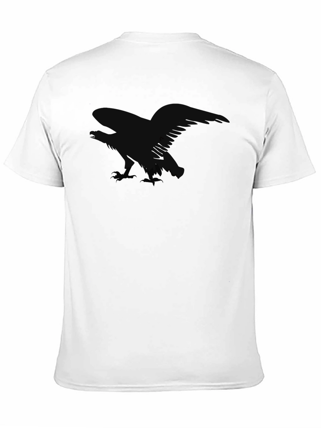 Mens Black Raven Graphic T-Shirt