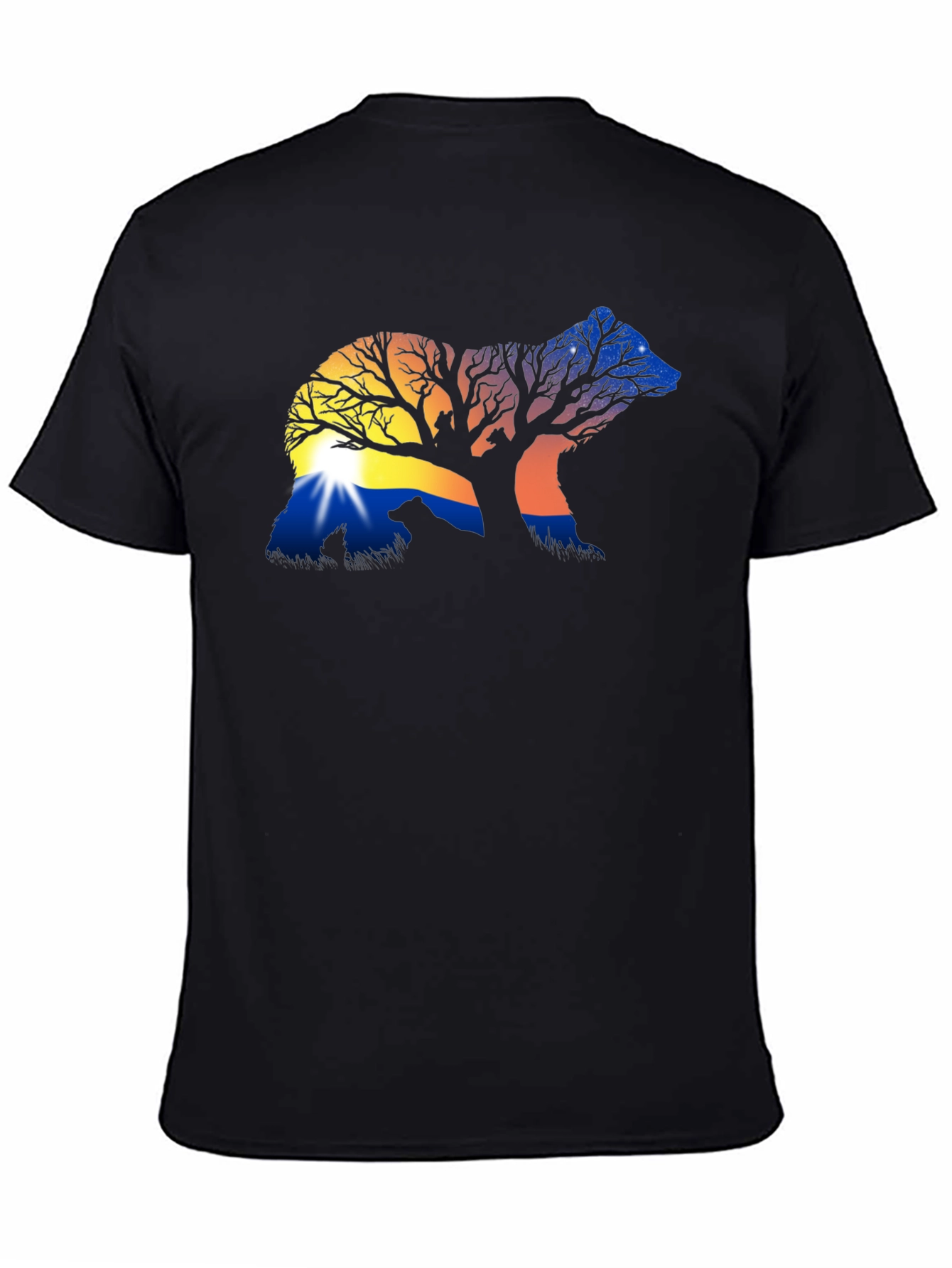 Nature Bear Silhouette Graphic Tee