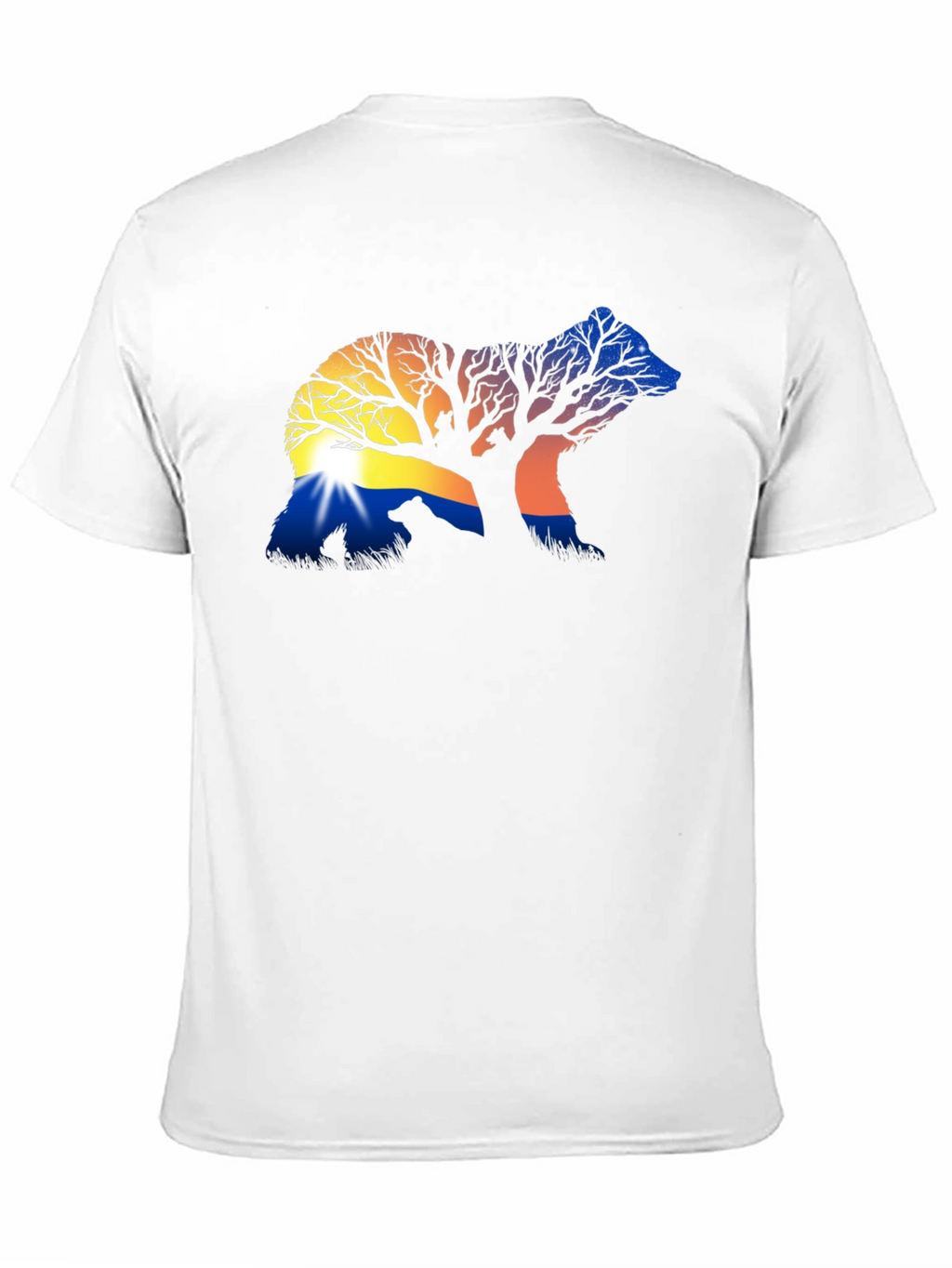 Nature Bear Silhouette Graphic Tee