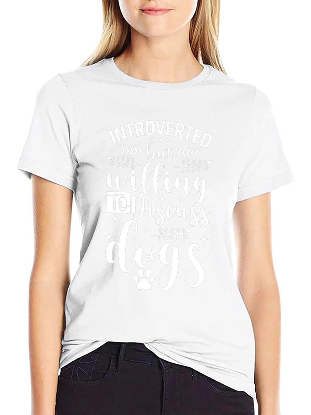 Introverted But Willing to Discuss Dogs T-Shirt