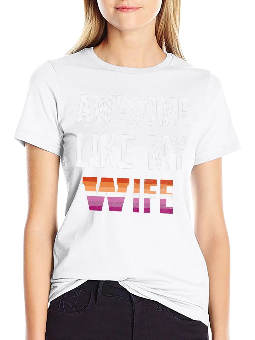 Awesome Like My Wife Lesbian Pride T-Shirt