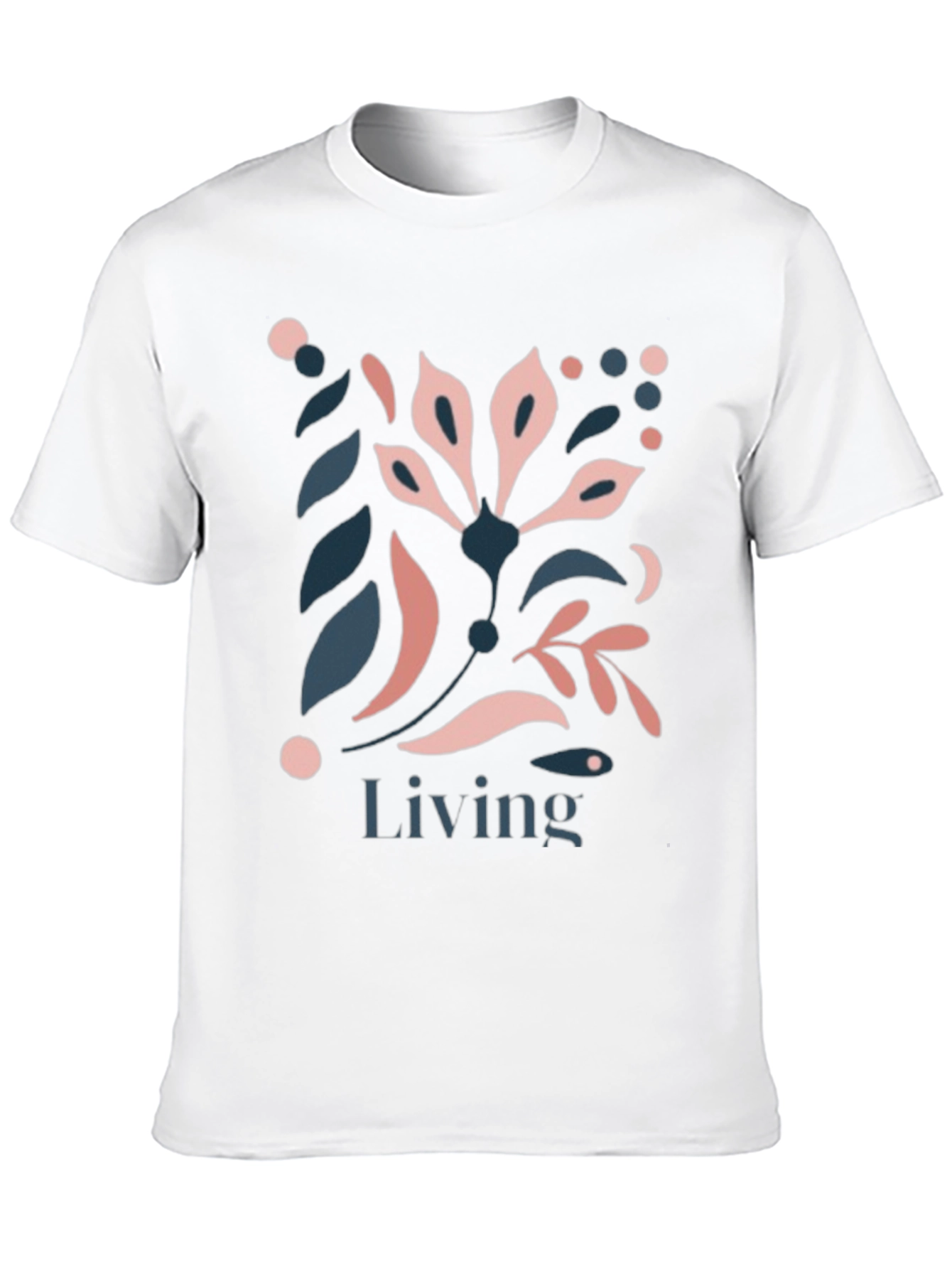Living Floral Graphic Tee - Stylish Comfort