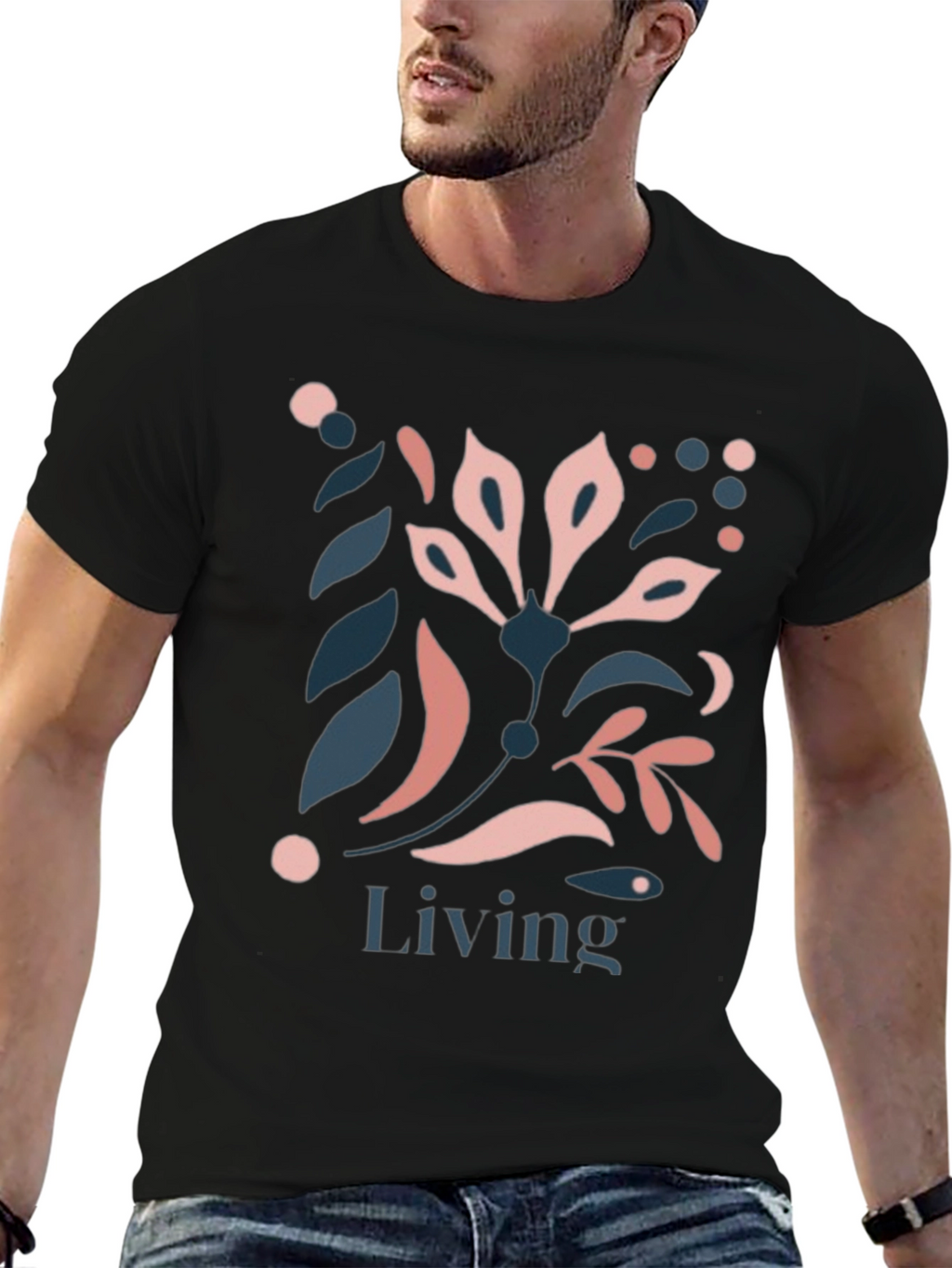Living Floral Graphic Tee - Stylish Comfort