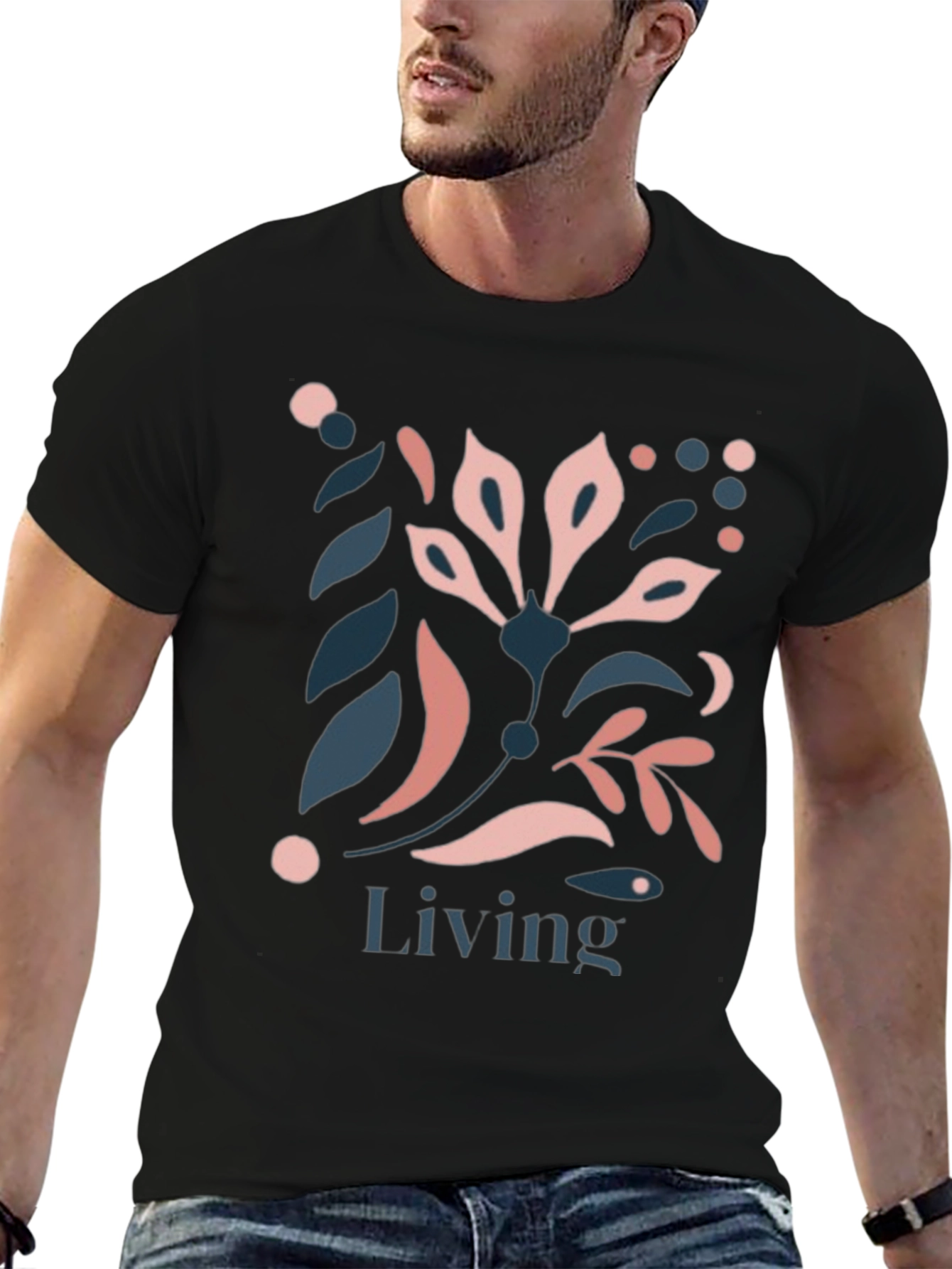 Living Floral Graphic Tee - Stylish Comfort