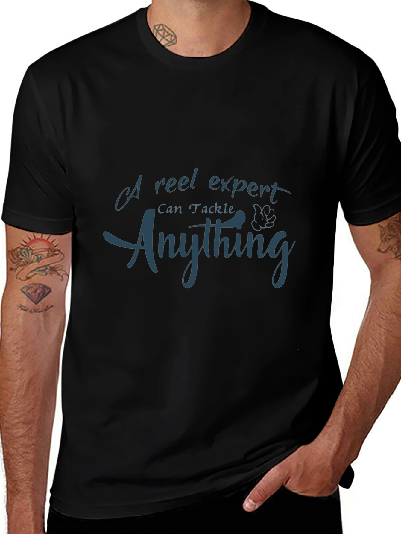 Expert Angler Tee - Reel Expert Can Tackle Anything