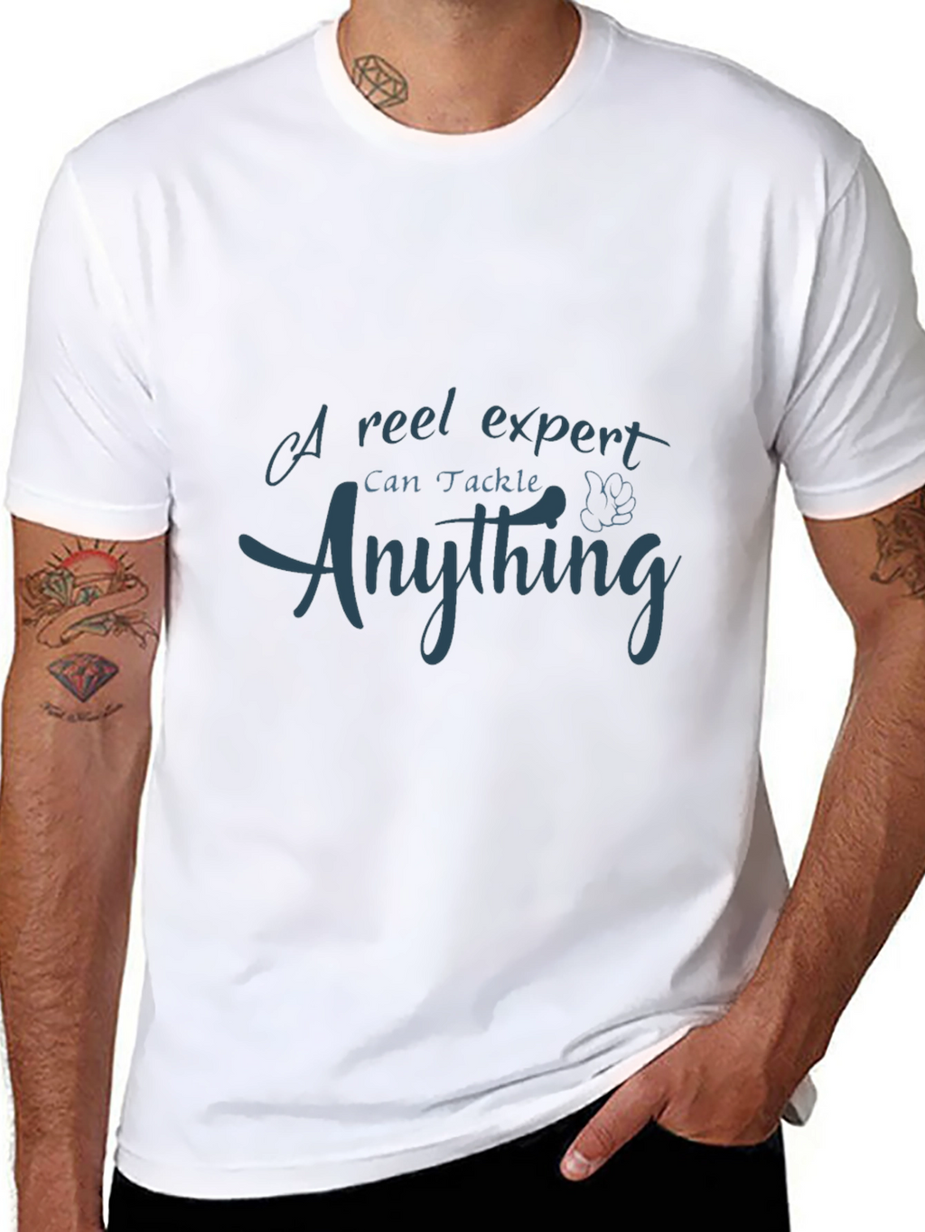 Expert Angler Tee - Reel Expert Can Tackle Anything