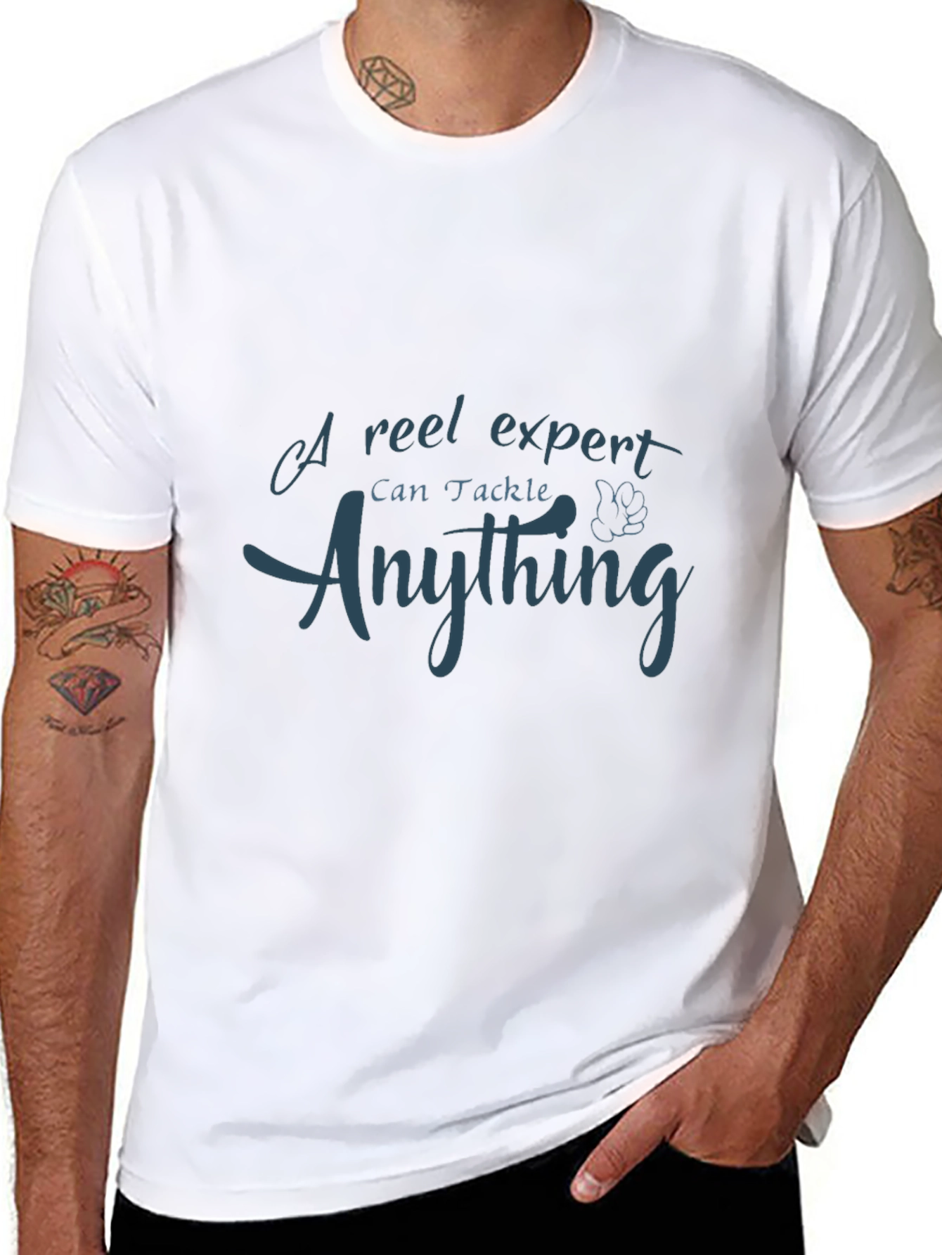 Expert Angler Tee - Reel Expert Can Tackle Anything