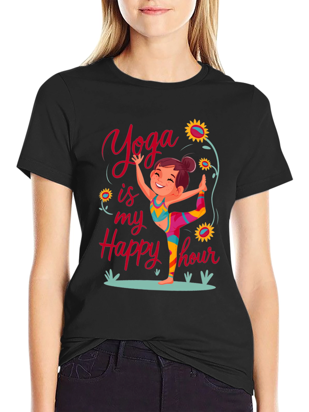 Yoga Happy Hour Graphic Tee