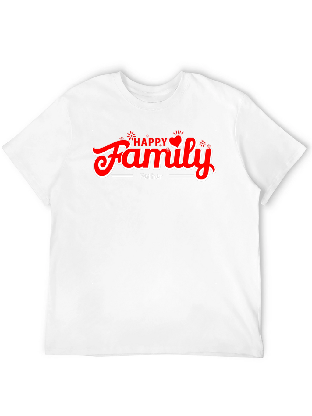 Happy Family Fathers Day Black T-Shirt
