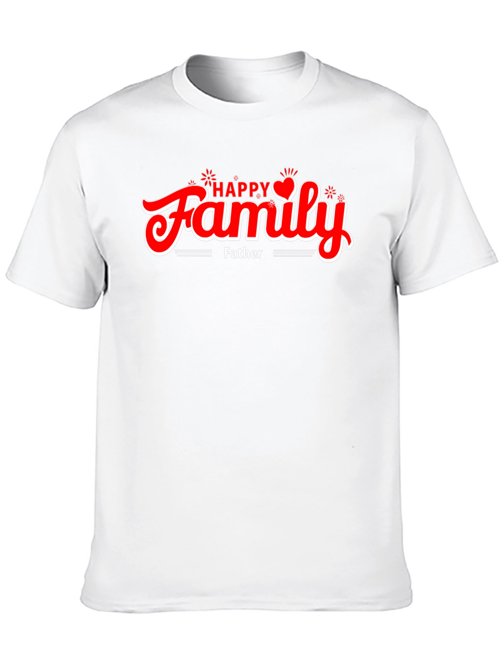 Happy Family Fathers Day Black T-Shirt