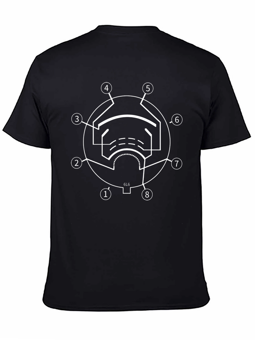 6L6 Vacuum Tube Diagram Graphic T-Shirt