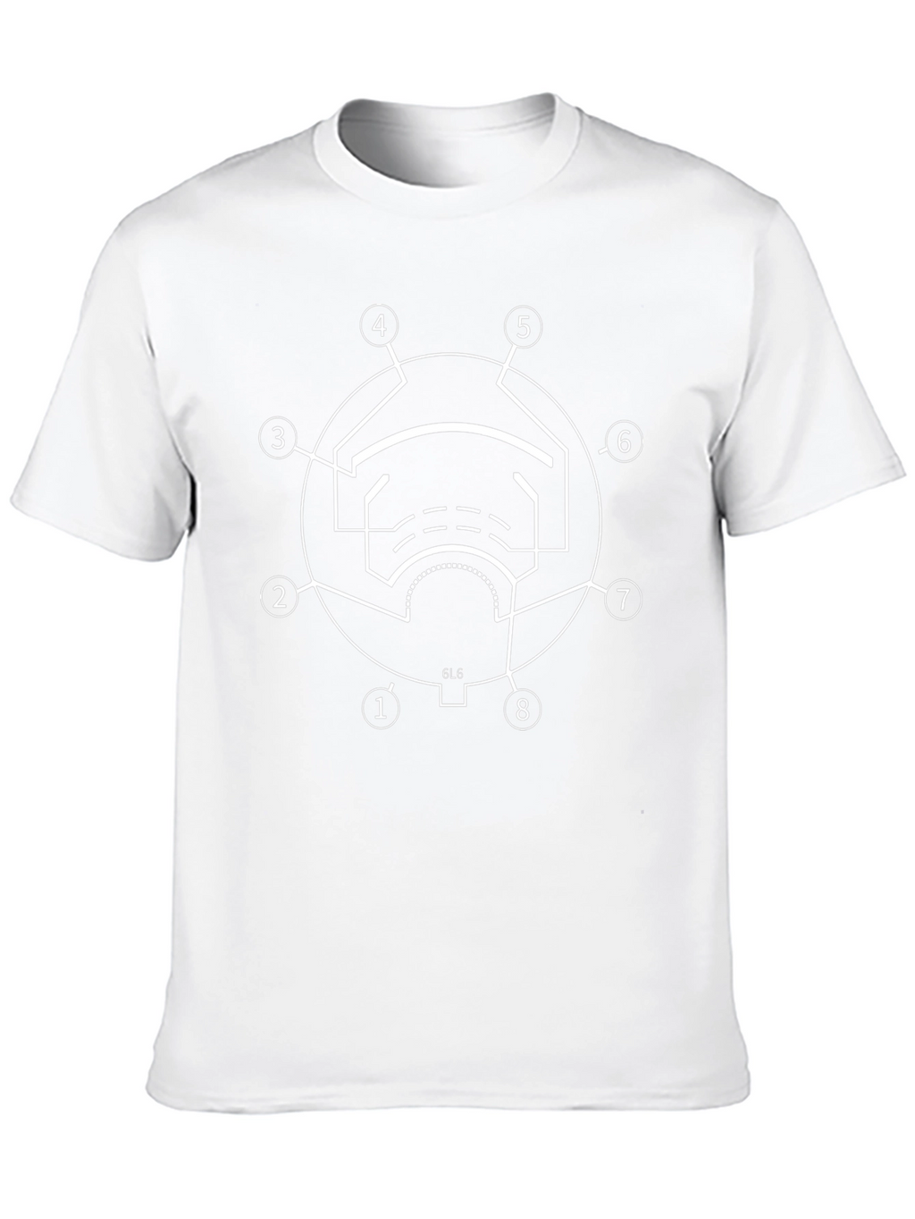 6L6 Vacuum Tube Diagram Graphic T-Shirt