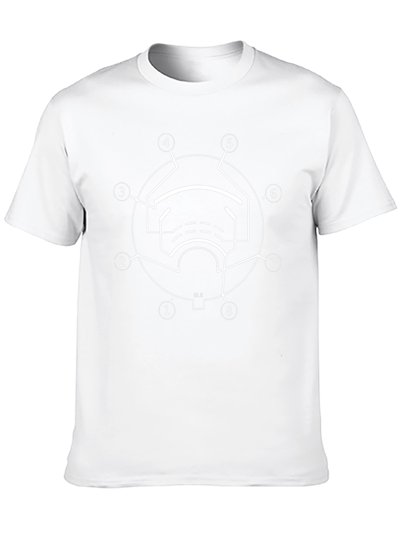 6L6 Vacuum Tube Diagram Graphic T-Shirt