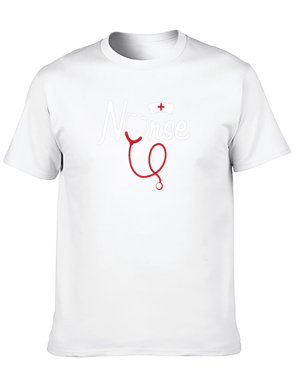 Nurse T-Shirt - Stethoscope Design Medical Apparel