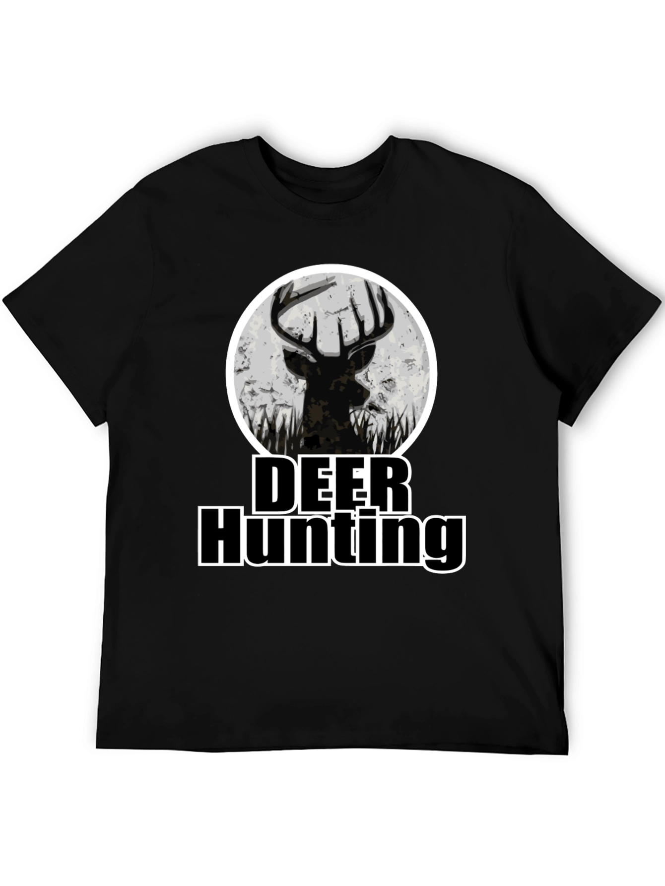 Deer Hunting Graphic Print T-Shirt