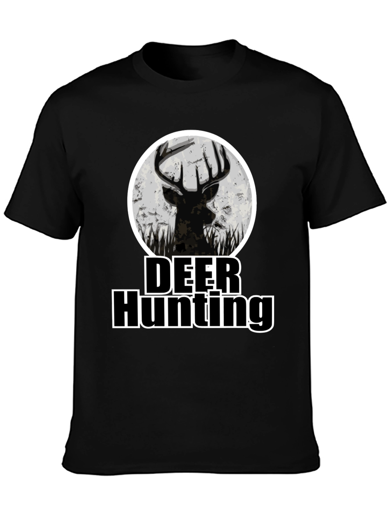 Deer Hunting Graphic Print T-Shirt