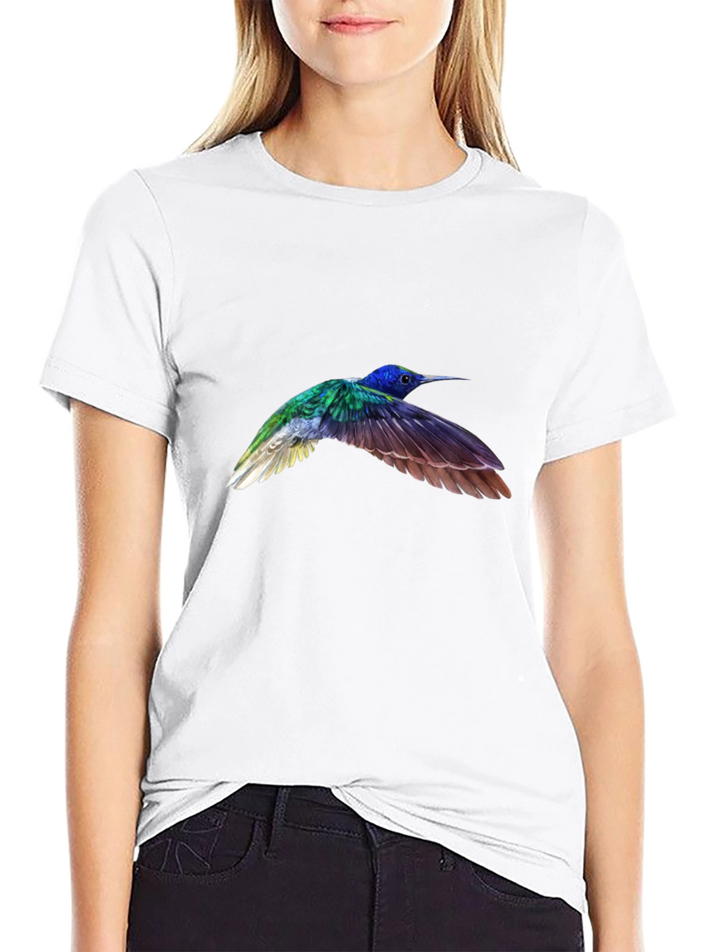 Hummingbird Graphic Black T-Shirt