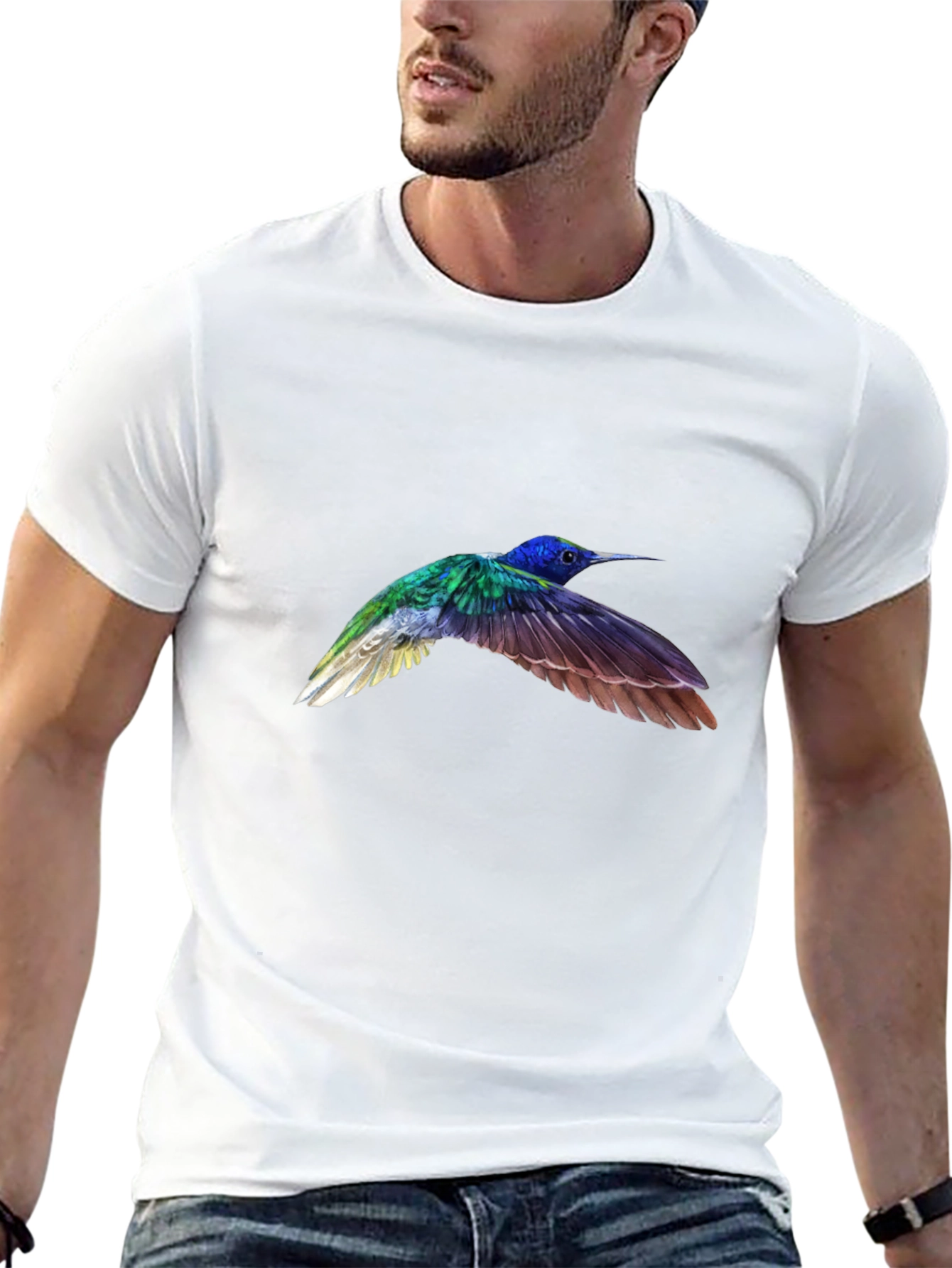 Hummingbird Graphic Black T-Shirt