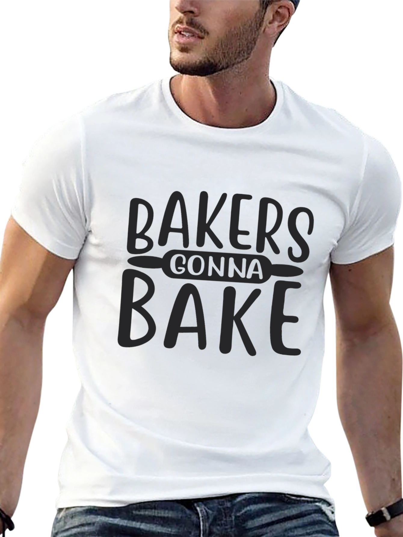 Bakers Gonna Bake Black Crewneck T-Shirt