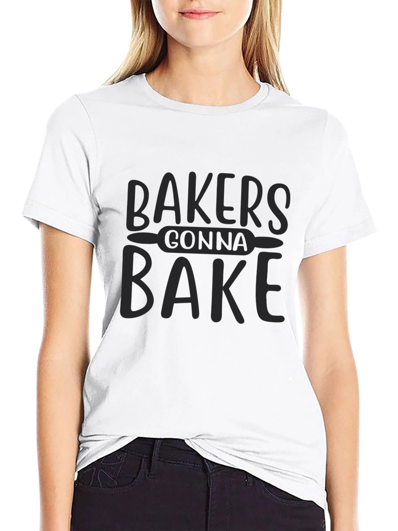 Bakers Gonna Bake Black Crewneck T-Shirt