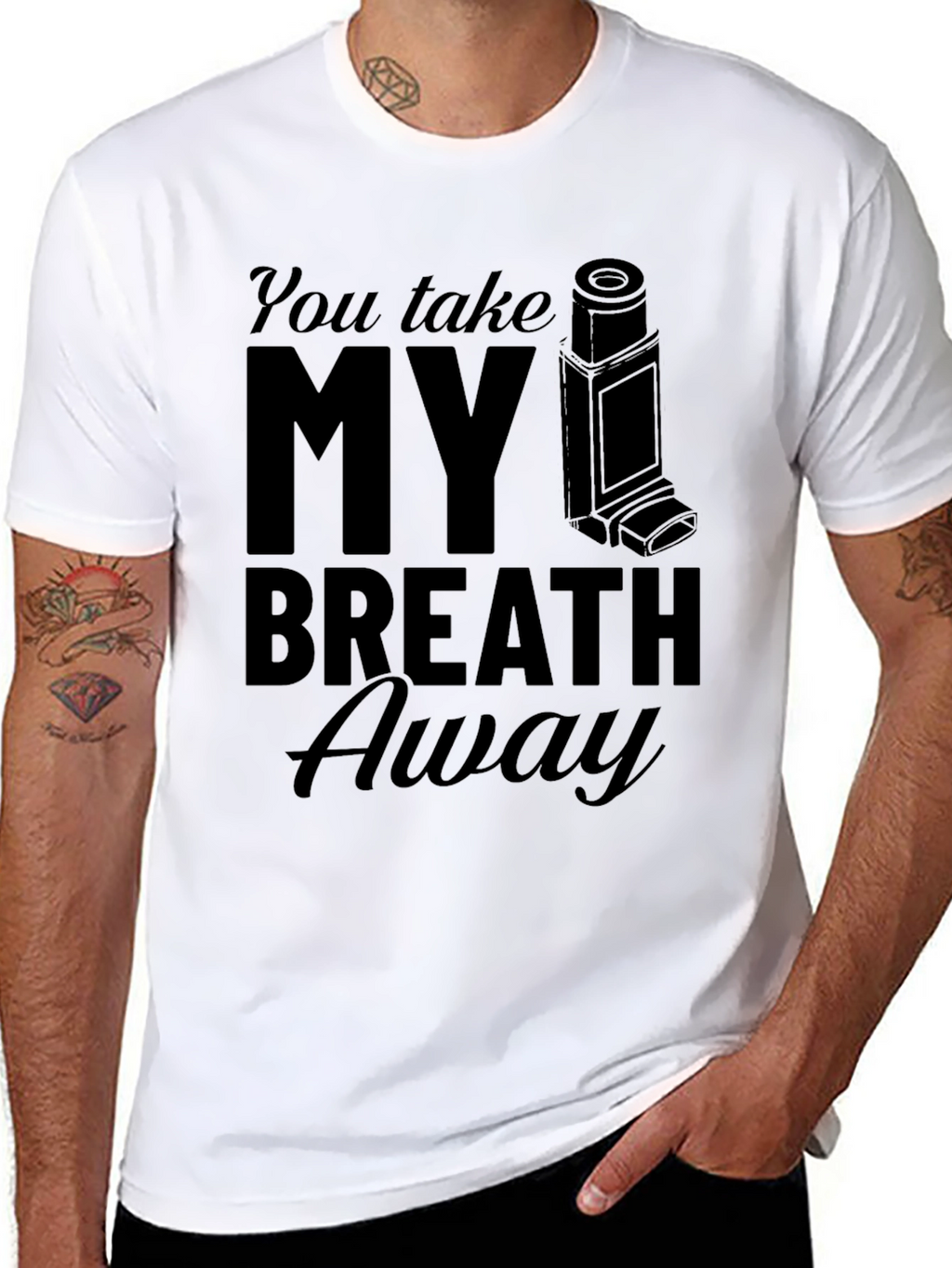 Breath Away Inhaler Graphic T-Shirt