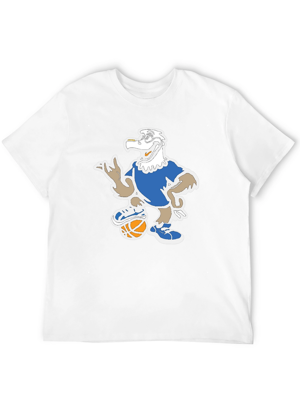 Cartoon Eagle Basketball T-Shirt