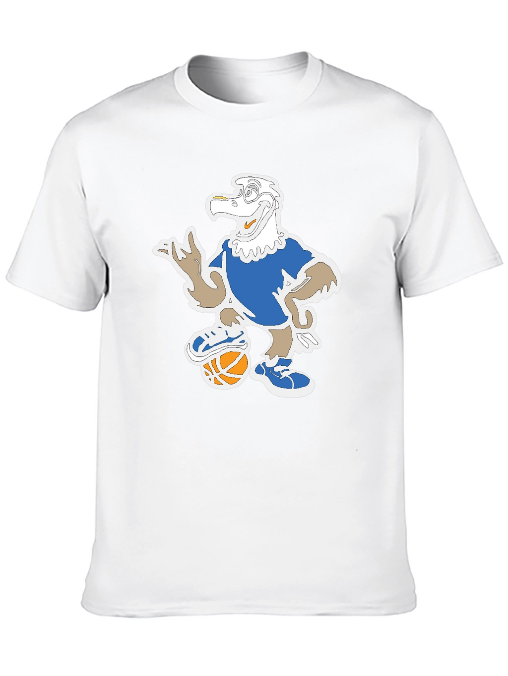 Cartoon Eagle Basketball T-Shirt