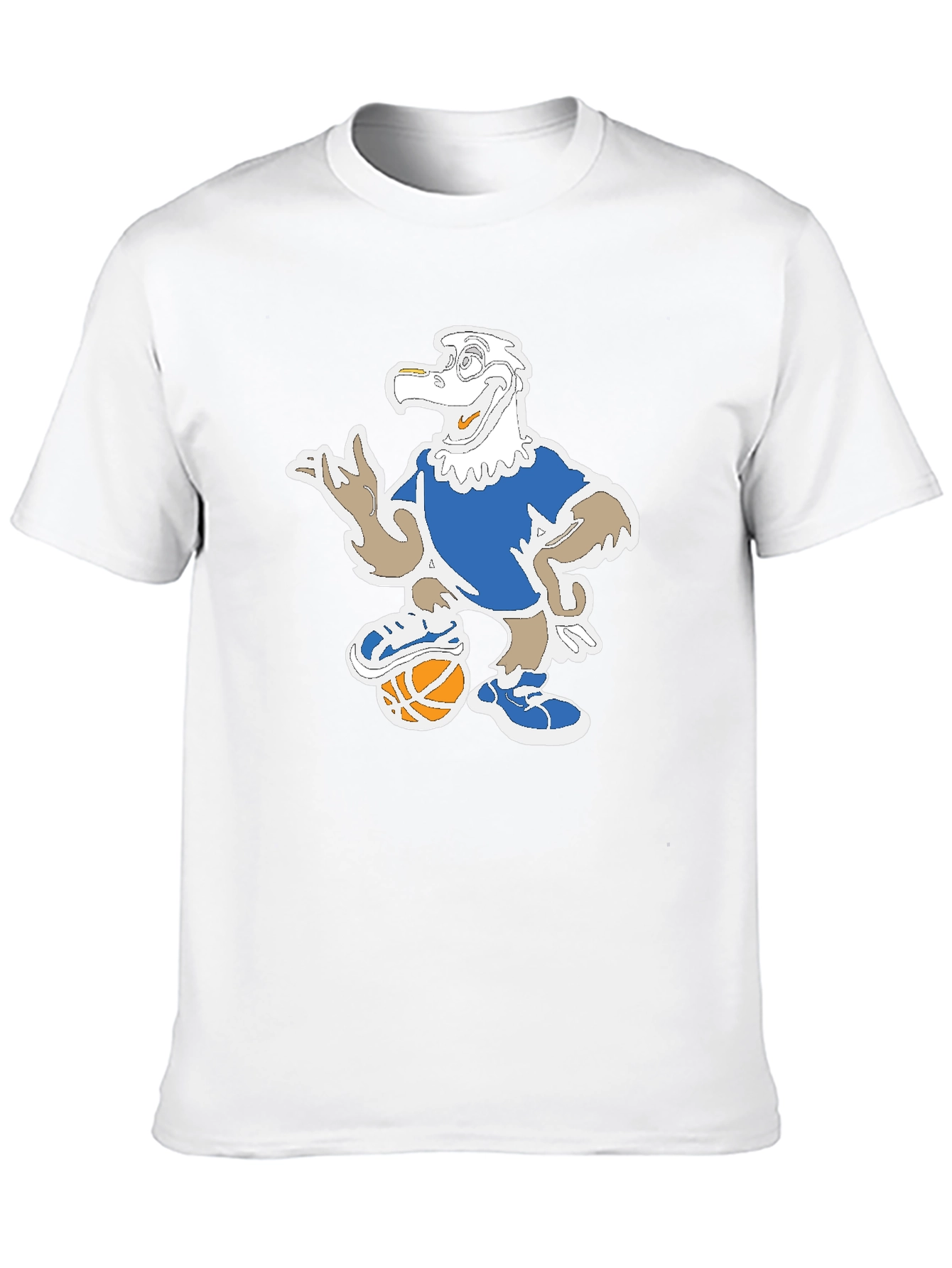 Cartoon Eagle Basketball T-Shirt