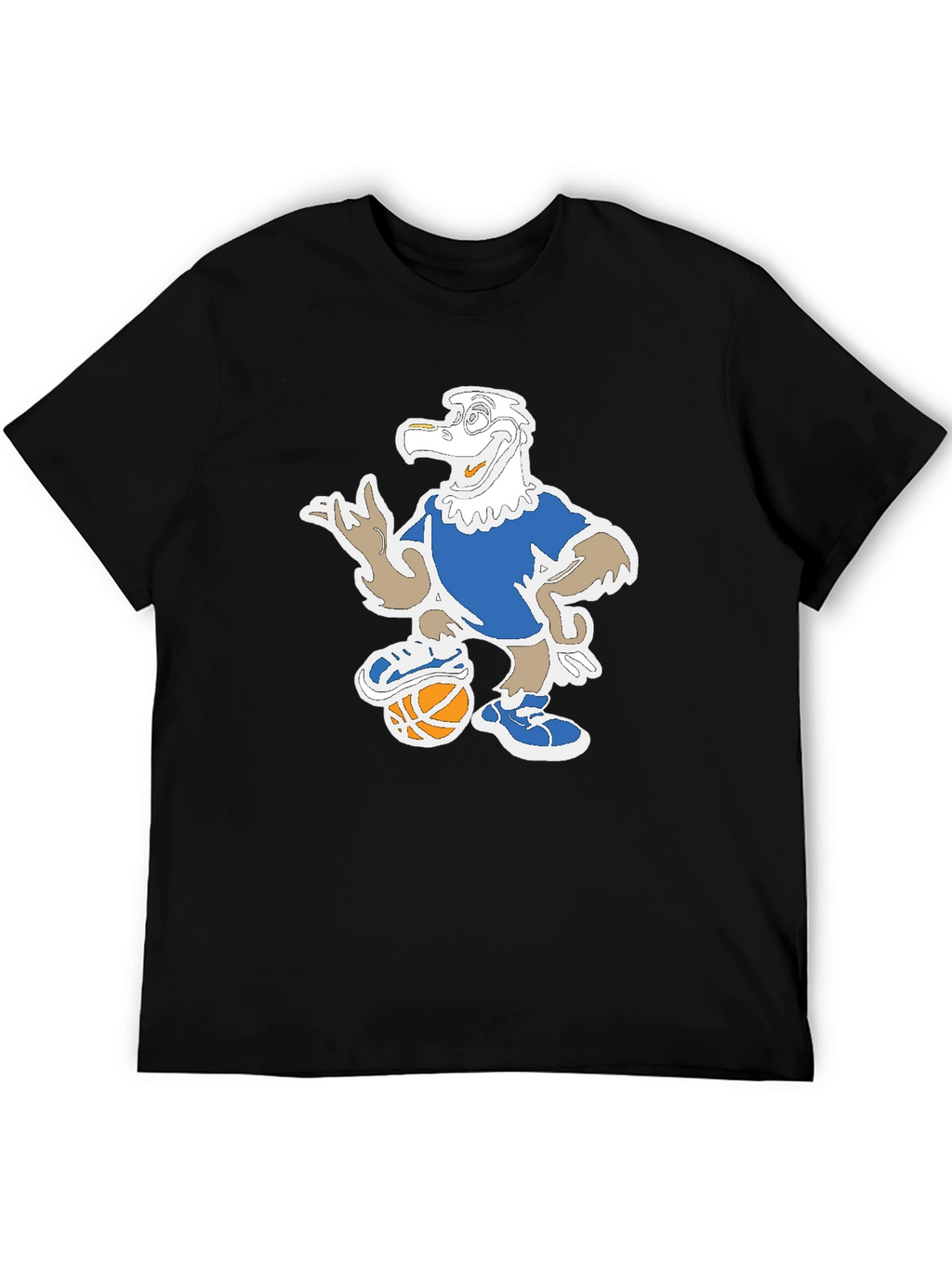 Cartoon Eagle Basketball T-Shirt