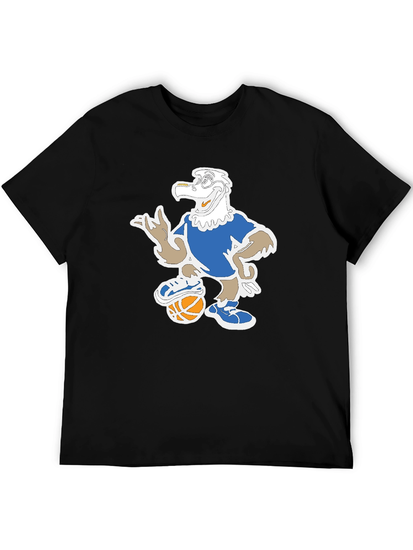 Cartoon Eagle Basketball T-Shirt