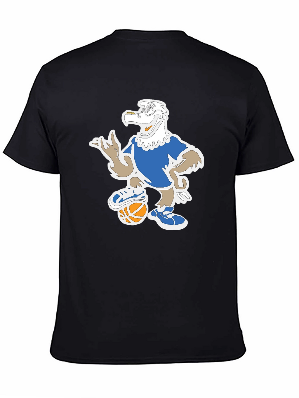 Cartoon Eagle Basketball T-Shirt
