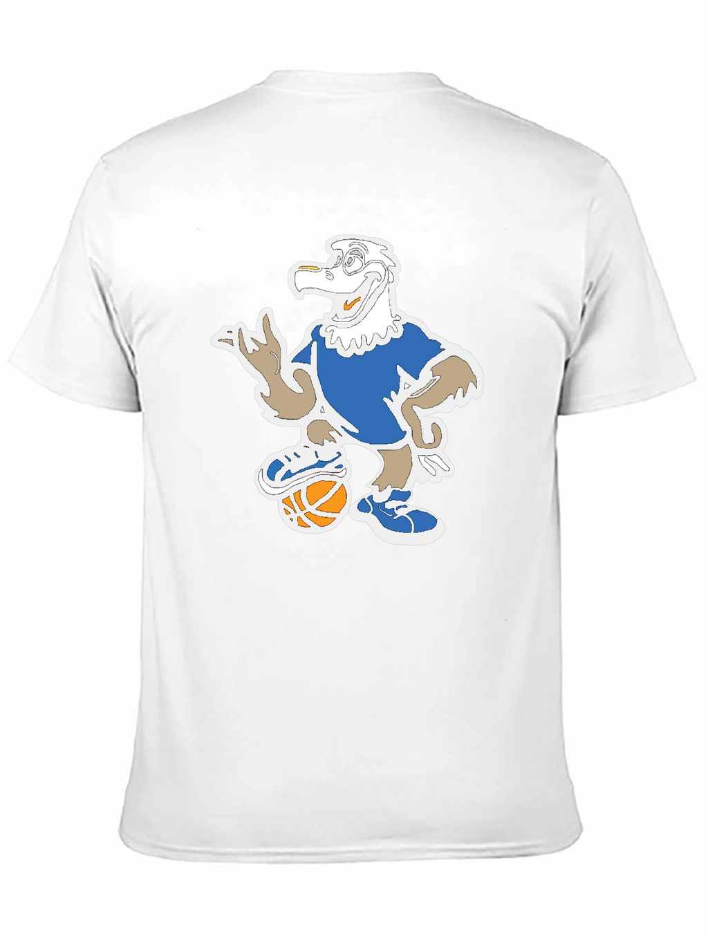 Cartoon Eagle Basketball T-Shirt