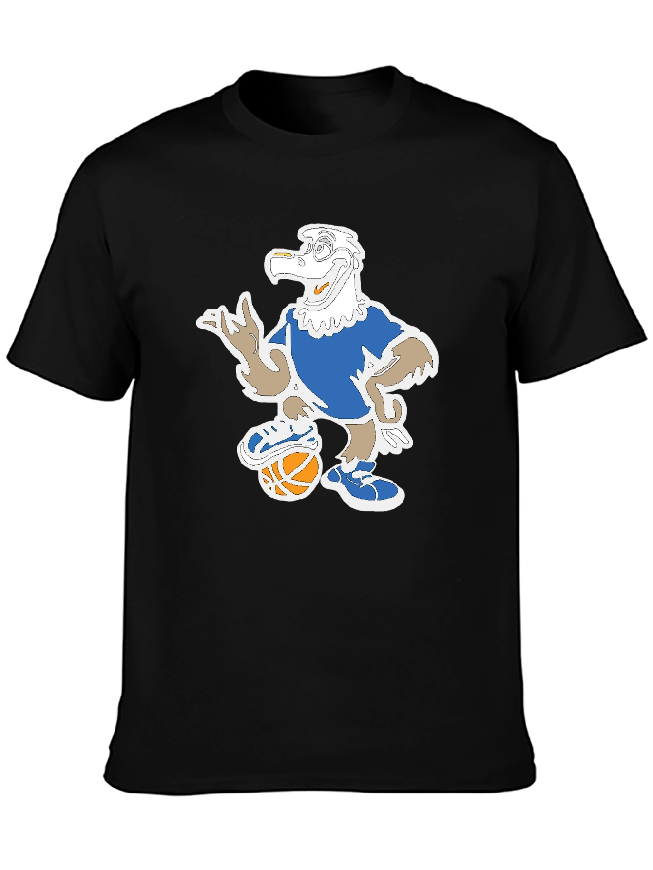 Cartoon Eagle Basketball T-Shirt