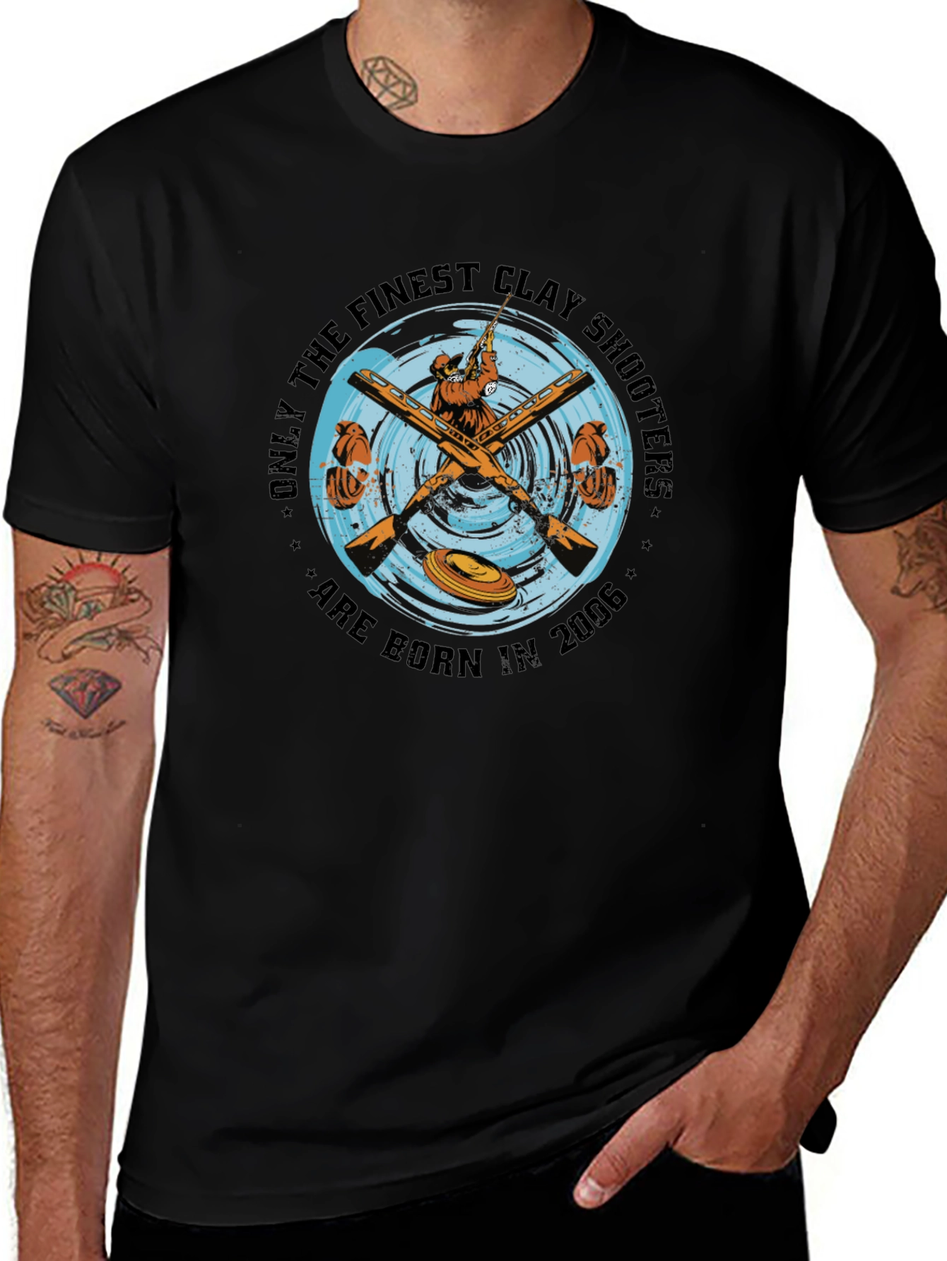 Finest Clay Shooters Born in 2006 - Black T-Shirt