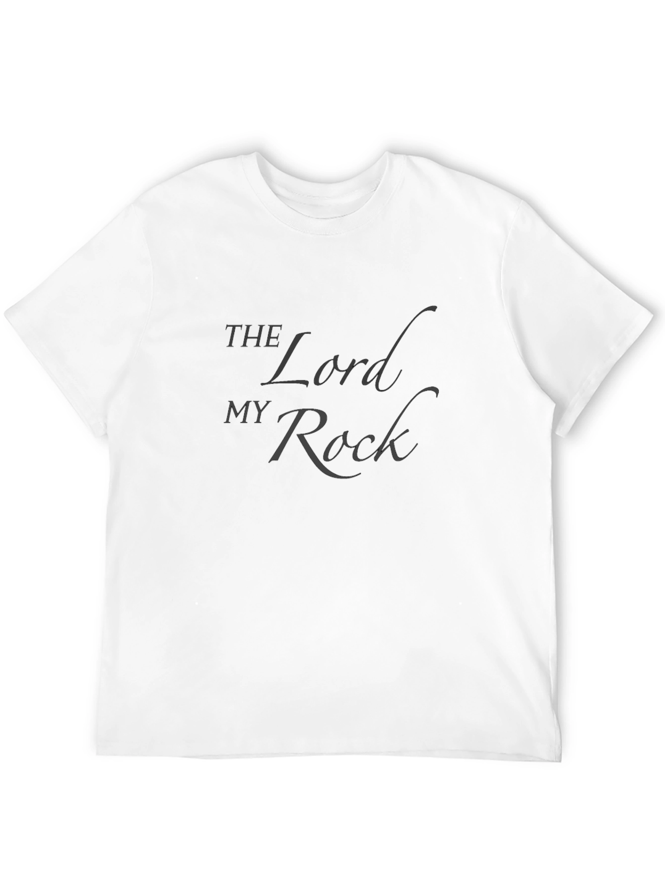 The Lord My Rock Graphic T-Shirt - Christian Apparel