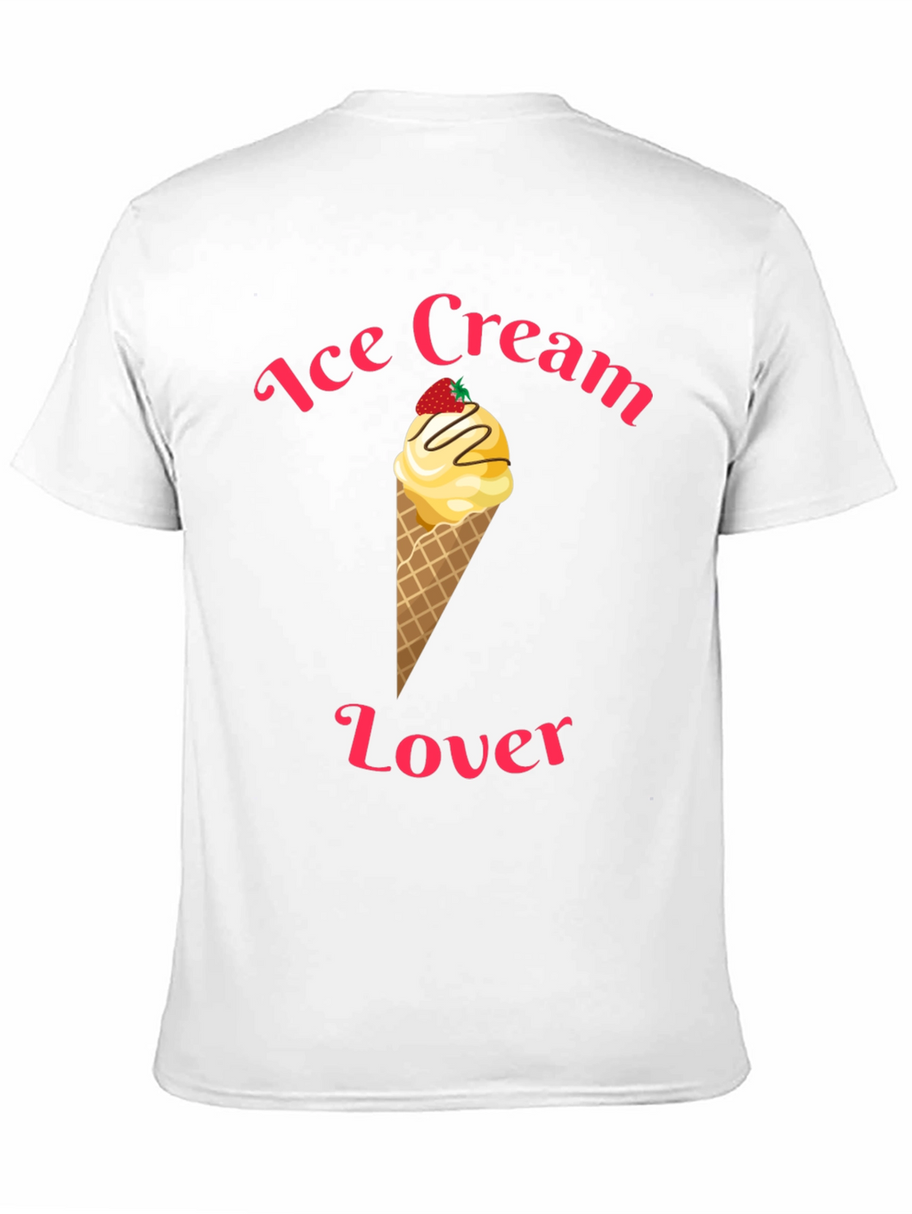 Ice Cream Lover Black T-Shirt